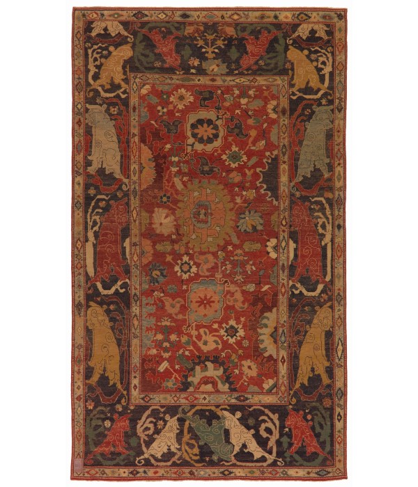 Palmettes and Flowers Lattice Rug Palmettes and Flowers Lattice Rug