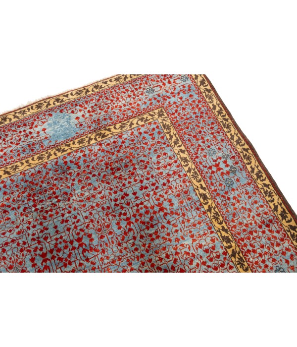 Mamluk Carpet with All-Over Leaf Lattice